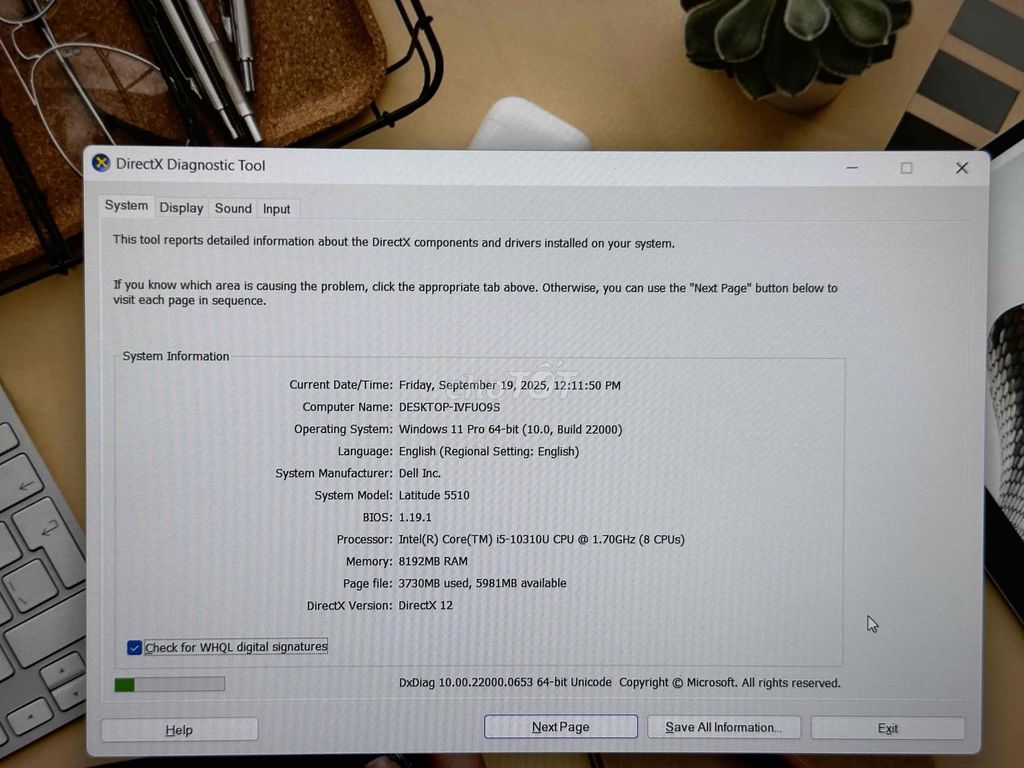 DELL LATITUDE 5510 , CORE I5-10310U. Mua bán Laptop tại Quận Bình Tân Tp Hồ Chí Minh được đăng bởi T H A N H hình 6