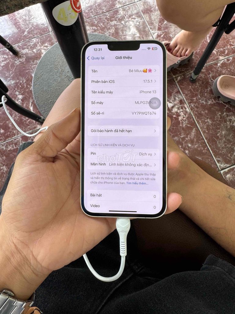 Apple iPhone 13 128GB Trắng Đã thay màn zin. Mua bán Điện thoại tại Thành phố Vũng Tàu Bà Rịa - Vũng Tàu được đăng bởi mr bíc hình 1