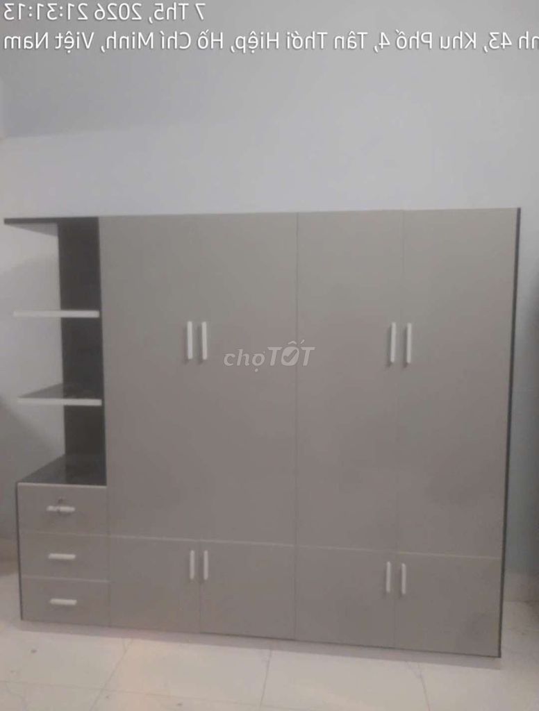 TỦ NHỰA 4 CÁNH 1 KỆ KHUNG MÀU ĐEN CÁNH XÁM . Mua bán Tủ, kệ gia đình tại Quận Bình Thạnh Tp Hồ Chí Minh được đăng bởi Tủ nhựa đài loan hoàng quân hình 1