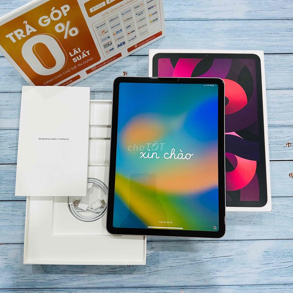 iPad Air 5 64Gb 5G Pink Fptshop New 2025 Hiếm LUN