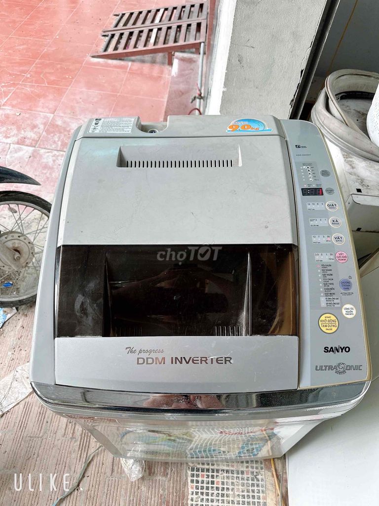 Máy giặt Sanyo Inverter 9kg Xám. Mua bán Máy giặt tại Quận Hà Đông Hà Nội được đăng bởi Nguyễn Linh hình 1