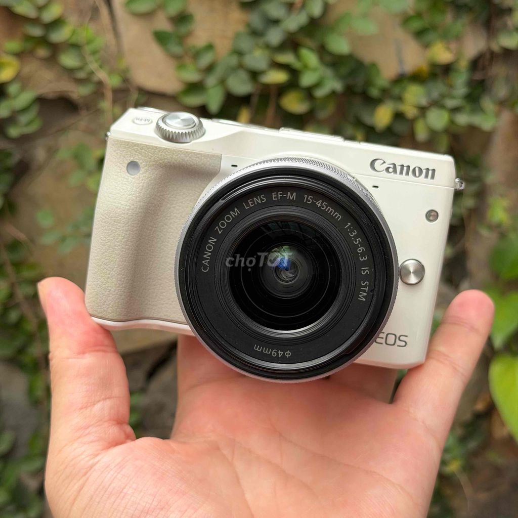 Máy ảnh Canon EOS M3 Trắng 15-45mm. Mua bán Máy ảnh, Máy quay tại Quận Hai Bà Trưng Hà Nội được đăng bởi Quang Huy hình 1