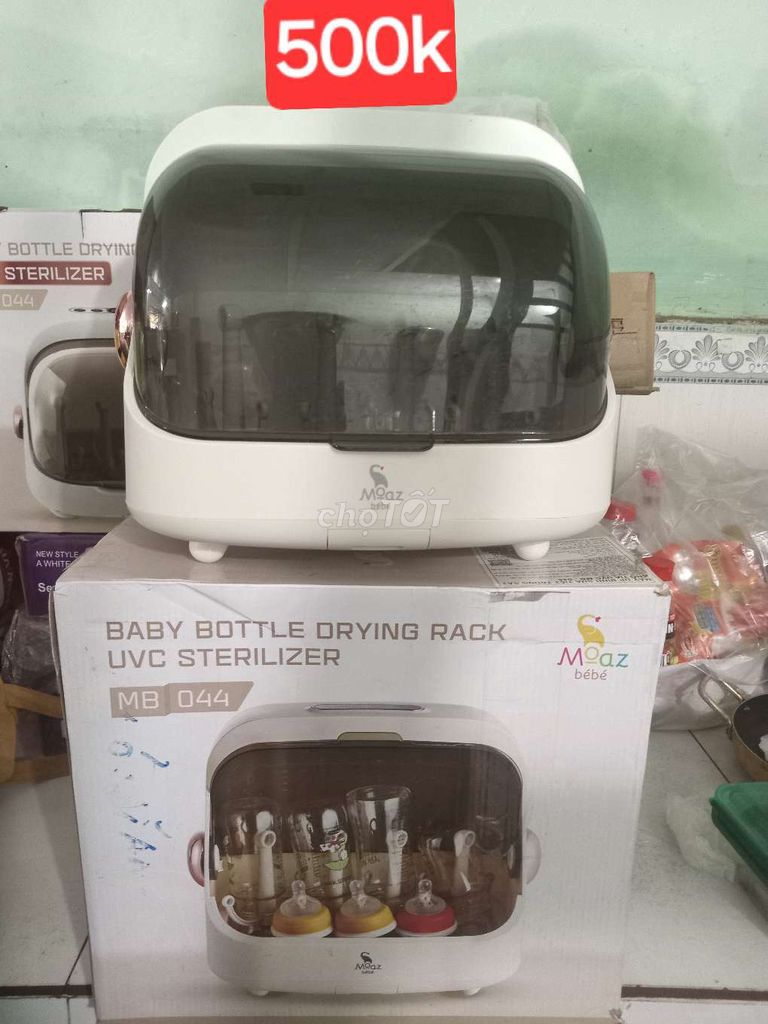 Máy tiệt trùng bình sữa Moaz Bébé MB 044 Trắng Mới. Mua bán Mẹ và bé tại Quận 12 Tp Hồ Chí Minh được đăng bởi thanh  hình 1