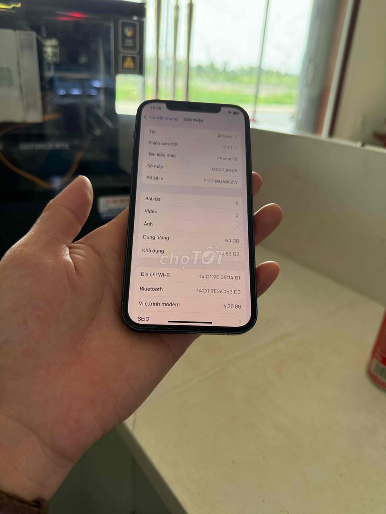 Apple iPhone 12 64GB Xanh Đã dùng. Mua bán Điện thoại tại Huyện Thuỷ Nguyên Hải Phòng được đăng bởi Hùng Nguyễn THP store hình 1