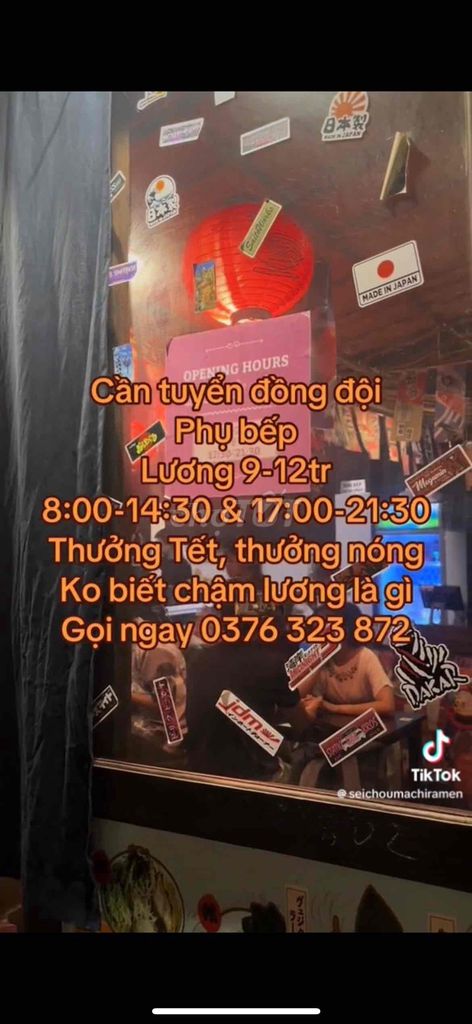 tuyển dụng phụ bếp