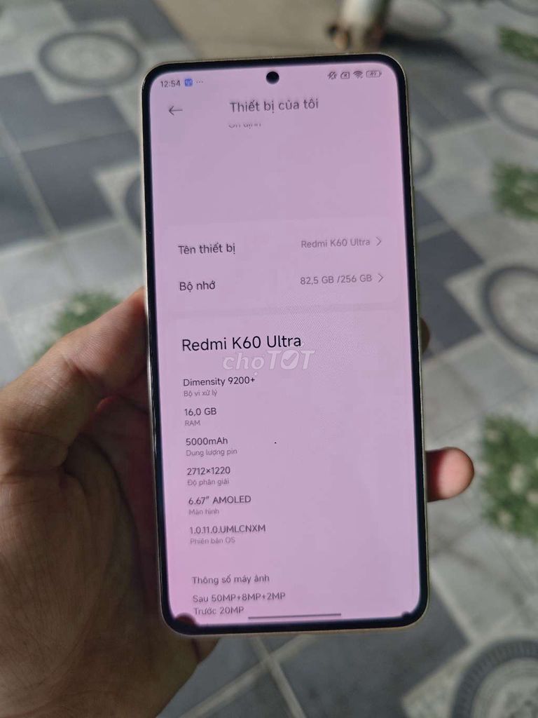 Xiaomi Redmi K60 Ultra 16/256GB Trắng. Mua bán Điện thoại tại Quận 10 Tp Hồ Chí Minh được đăng bởi cường hình 1