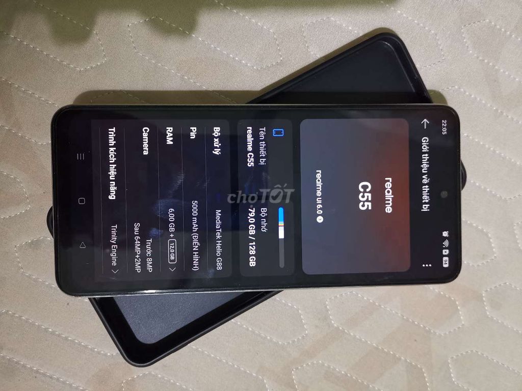 Realme C55 128GB Bạc. Mua bán Điện thoại tại Huyện Việt Yên Bắc Giang được đăng bởi A Quyen hình 1