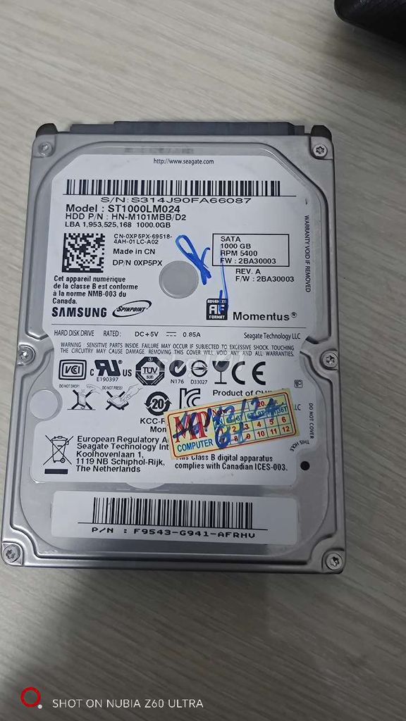 Ổ cứng Seagate ST1000LM024 1TB. Mua bán Linh kiện (RAM, Card...) tại Quận Bình Tân Tp Hồ Chí Minh được đăng bởi Trương Minh Hậu hình 1