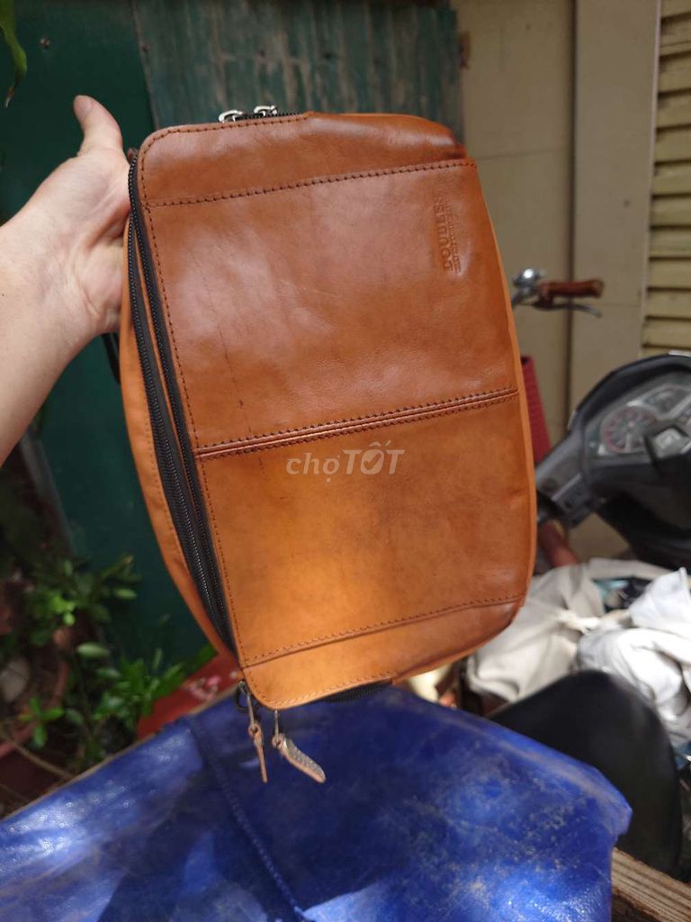 Túi đeo chéo kết hợp clutch Doubles Da Nâu Nam. Mua bán Túi xách tại Quận Hà Đông Hà Nội được đăng bởi Đức Thịnh 389  hình 1