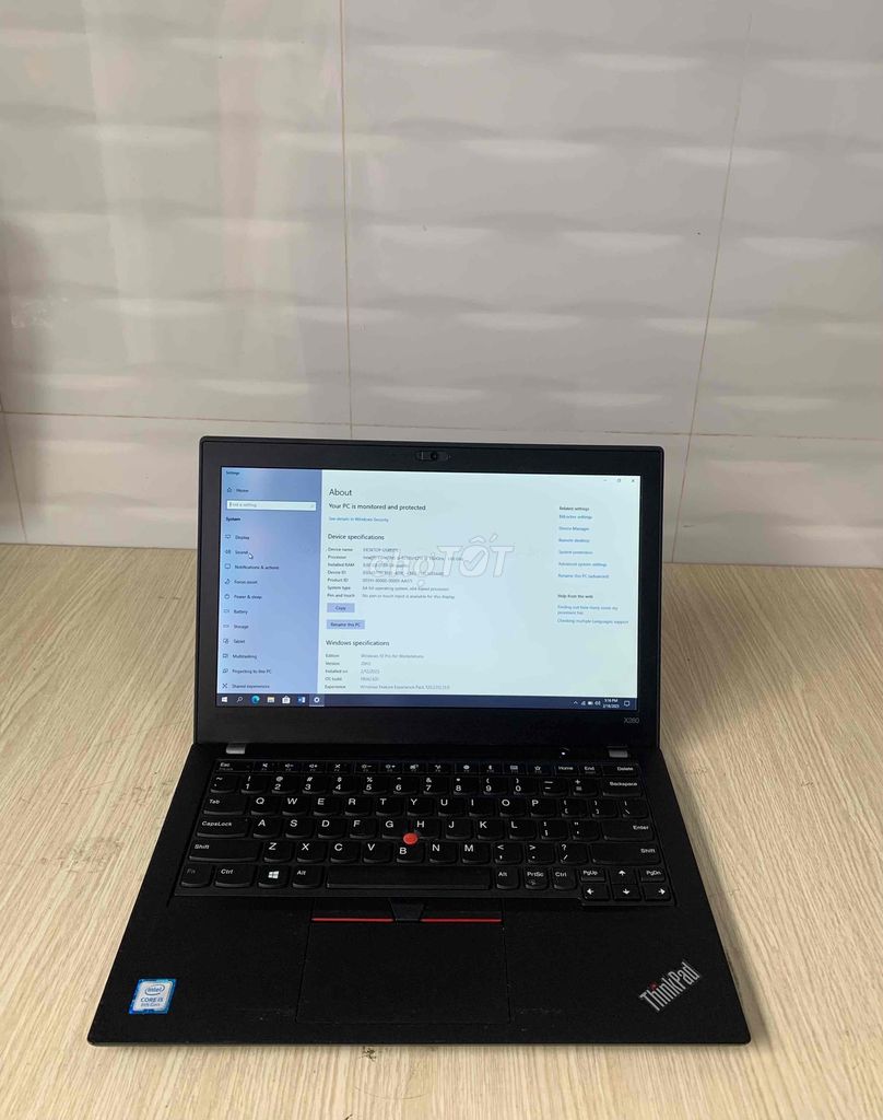 Laptop lenovo x280 core i5