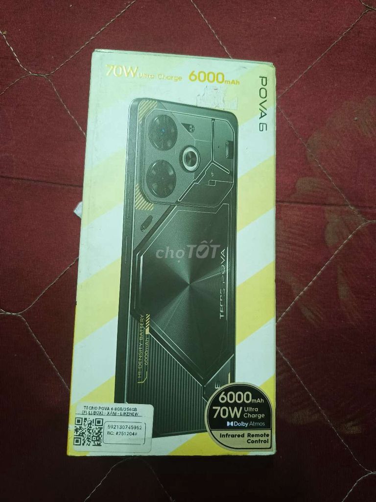Tecno Pova 6 256GB. Mua bán Điện thoại tại Quận Bình Tân Tp Hồ Chí Minh được đăng bởi Lan ng hình 1