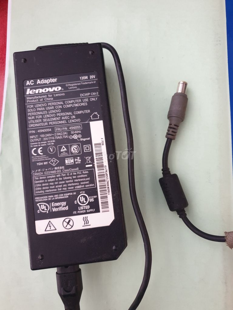 Sạc laptop Lenovo Thinkpad 135W 20V 6.75A Kim Lớn. Mua bán Phụ kiện (Màn hình, Chuột...) tại Huyện Mỹ Tú Sóc Trăng được đăng bởi Vĩnh Tân hình 1