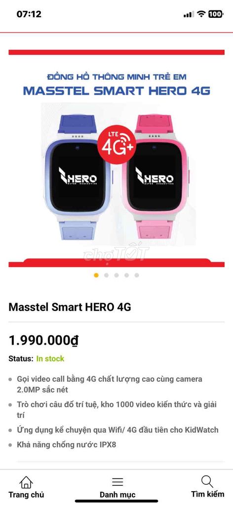 Đồng hồ thông minh Hero Hồng. Mua bán Thiết bị đeo thông minh tại Thành phố Thuận An Bình Dương được đăng bởi Tuan hình 1