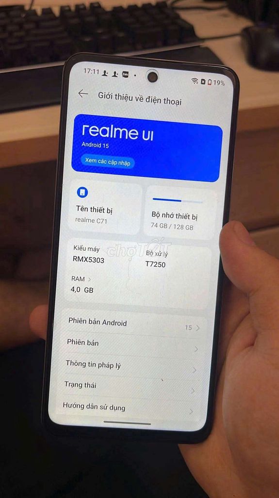 Realme C71 4GB/128GB Android 15. Mua bán Điện thoại tại Quận Phú Nhuận Tp Hồ Chí Minh được đăng bởi Đặng long hình 1
