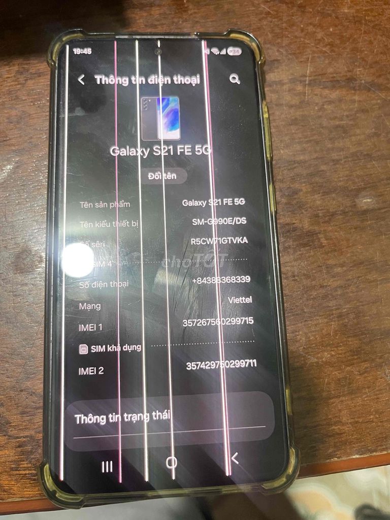 Samsung Galaxy S21 FE 5G Hỏng màn hình. Mua bán Điện thoại tại Huyện Củ Chi Tp Hồ Chí Minh được đăng bởi Tuan hình 1