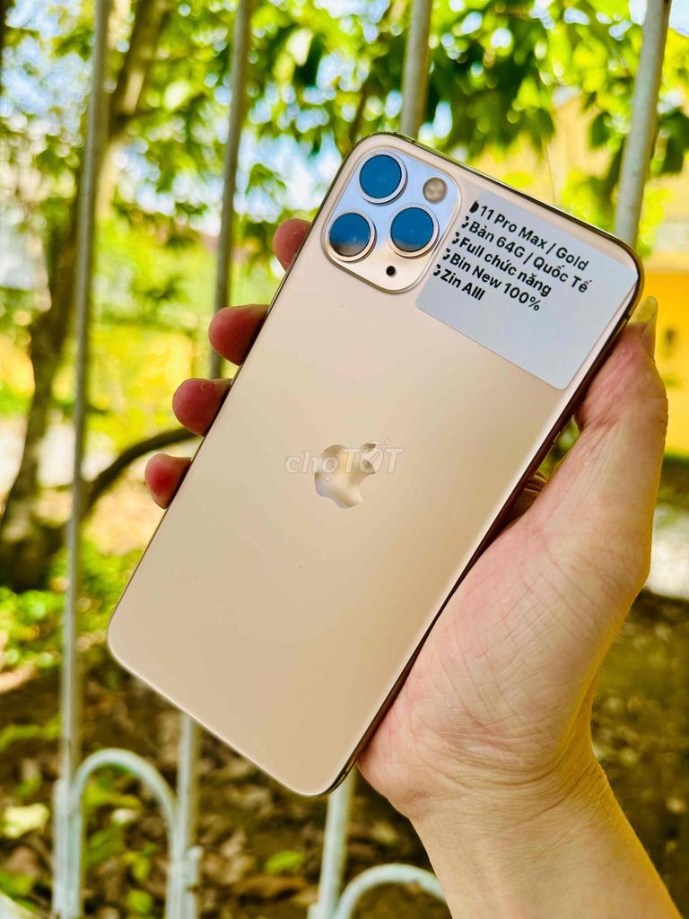 🍎 11 Pro Max  Gold  Zin All / QT  Bản 64G. Mua bán Điện thoại tại Thành phố Huế Thừa Thiên Huế được đăng bởi Hoàng Lộc Smartphone  hình 1