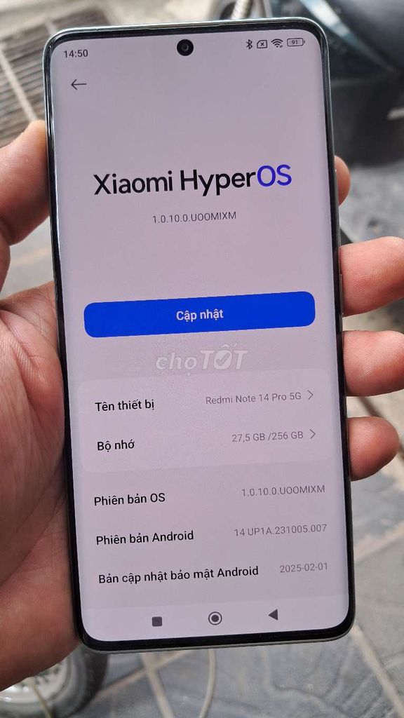 Xiaomi Redmi Note 14 Pro 5G. Mua bán Điện thoại tại Quận Hai Bà Trưng Hà Nội được đăng bởi bùi hữu liêm  hình 1