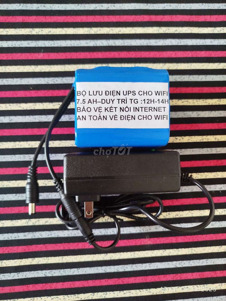 BỘ UPS LƯU ĐIỆN CHO WIFI VÀ CAMERA SIÊU LÂU. Mua bán Đồ dùng văn phòng tại Thành phố Tân An Long An được đăng bởi TBCN Bình Tâm hình 1