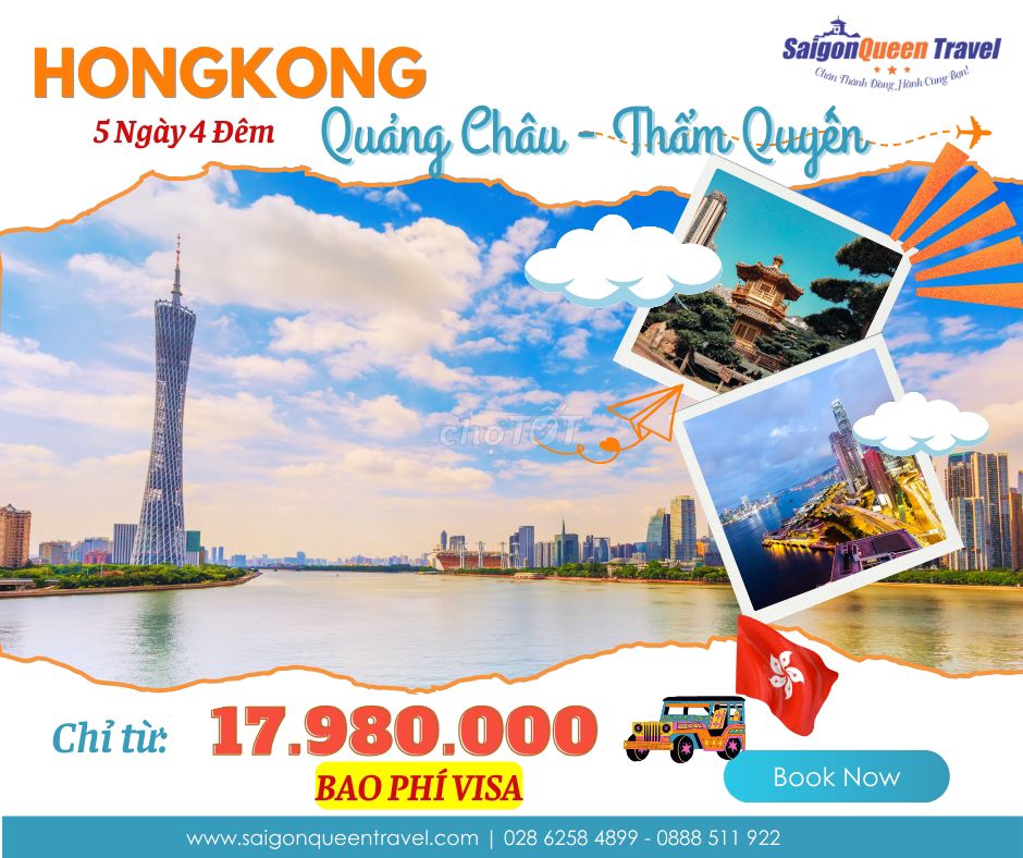 Vivu Hongkong Quảng Châu Thẩm Quyến vào hè cực đã