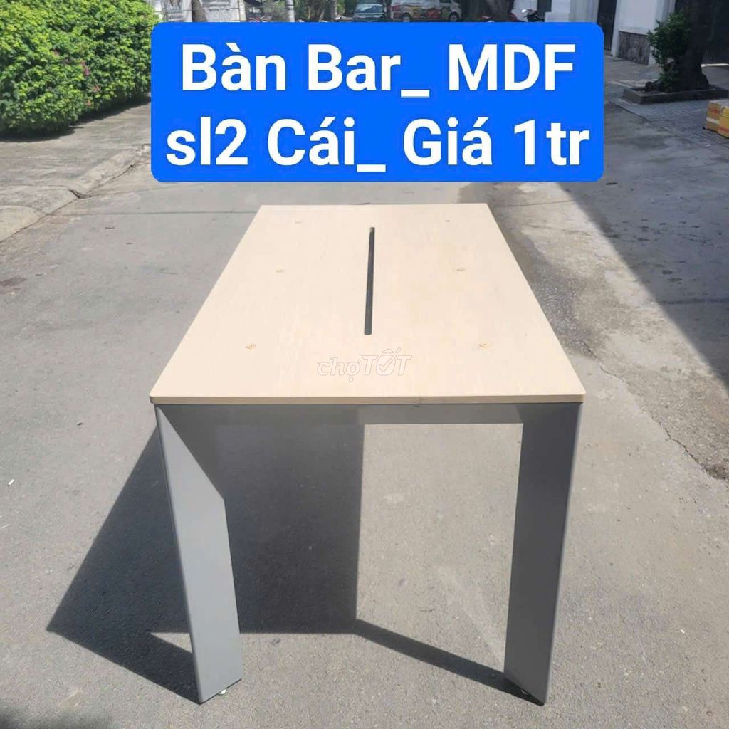 Bàn Bar Gỗ MDF Vàng nhạt, Xám 2 Cái. Mua bán Bàn ghế tại Quận Bình Thạnh Tp Hồ Chí Minh được đăng bởi Kho Thanh Lý Phú Nhàn hình 1
