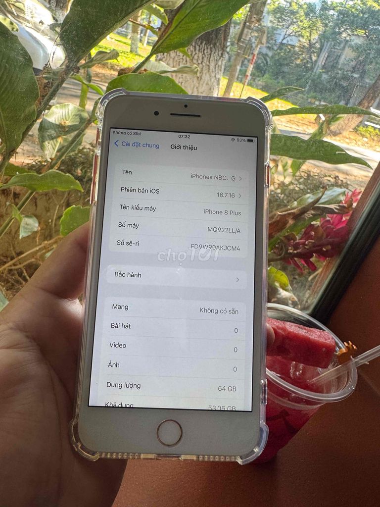 Apple iPhone 8 Plus 64GB Đỏ. Mua bán Điện thoại tại Thị xã Đức Phổ Quảng Ngãi được đăng bởi Bảo nguyễn hình 1