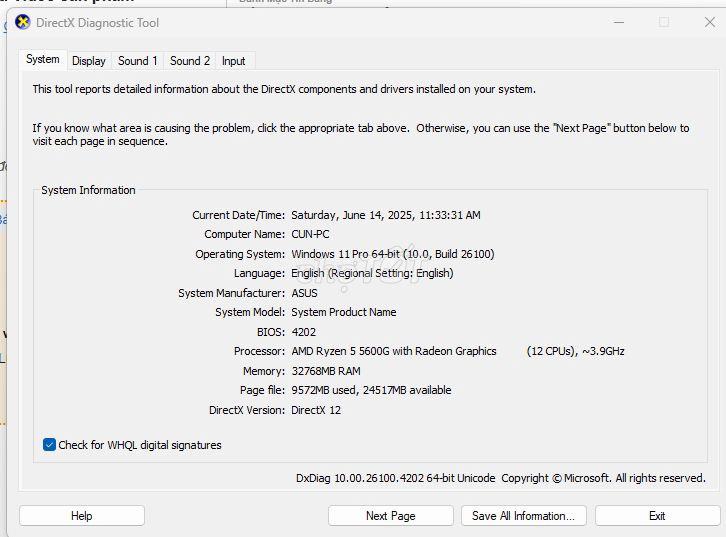 PC Gaming (Ryzen 5 5600G, Ram 32GB) - Còn bảo hành
