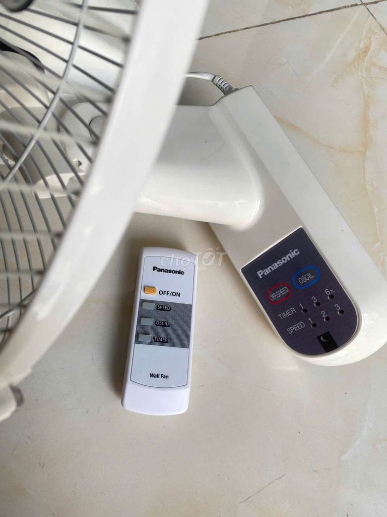 Quạt treo tường Panasonic Trắng mới 90%.. Mua bán Quạt tại Huyện Củ Chi Tp Hồ Chí Minh được đăng bởi Chú Tư  hình 1