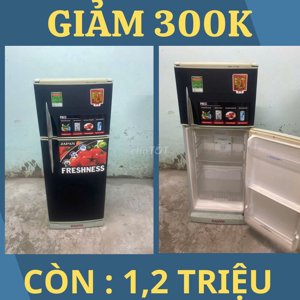 🔔GIẢM 300K= ELETROLUX 206L, MÁY ZIN, DÙNG 5 NGƯỜI🔔