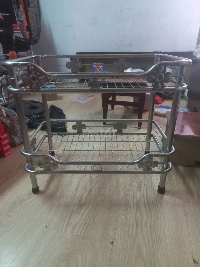 Kệ Inox 2 tầng. Mua bán Tủ, kệ gia đình tại Quận Bình Tân Tp Hồ Chí Minh được đăng bởi Van hình 1
