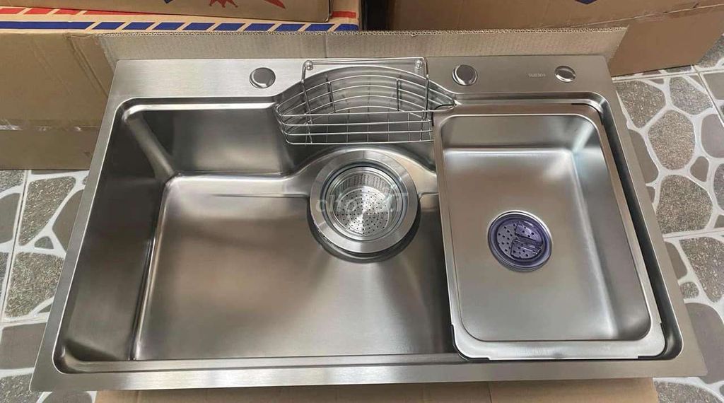 CHẬU RỬA BÁT BÁN NGUYỆT INOX 304