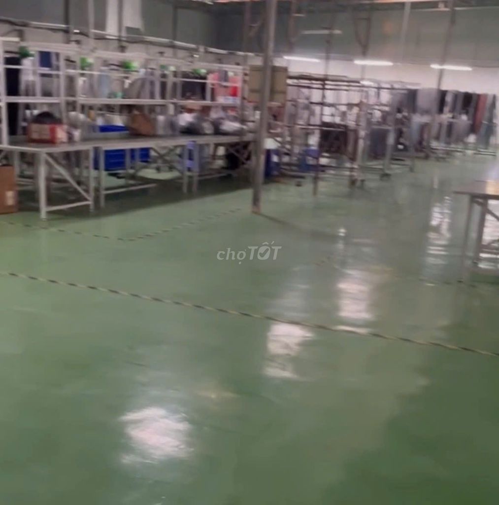 Cho thuê kho Hoàng Quốc Việt 1.400m² sàn Epoxy – container 24/7 