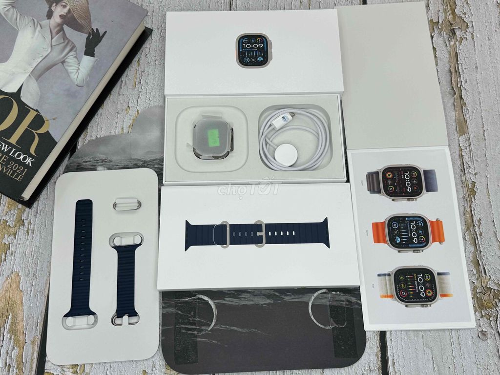 Apple wacth Ultra 2 2024 titan bạc fulbox 99% zin