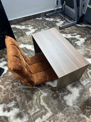 Bán ghế tatami dựa lưng+ bàn bệt gỗ sồi mới 95%