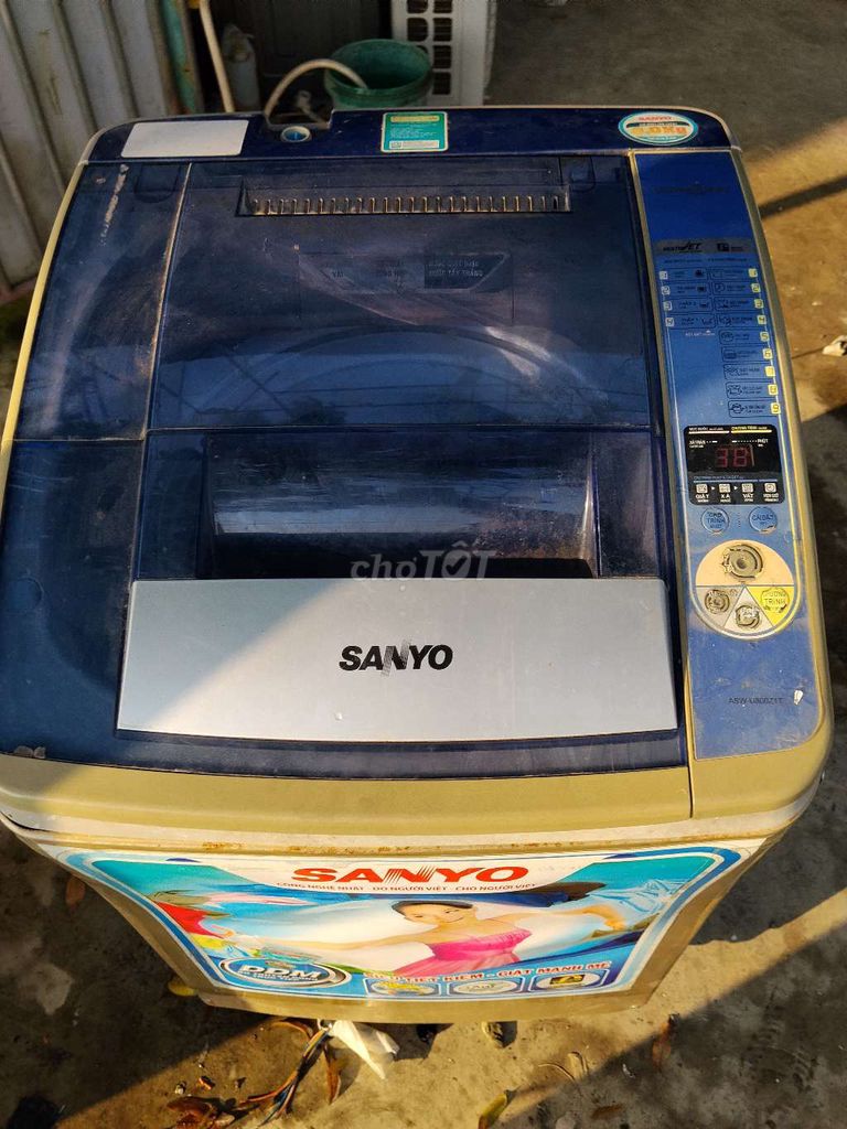 Máy giặt Sanyo 8kg cửa trên. Mua bán Máy giặt tại Huyện Gia Lộc Hải Dương được đăng bởi Nguyễn Văn Đễ hình 1
