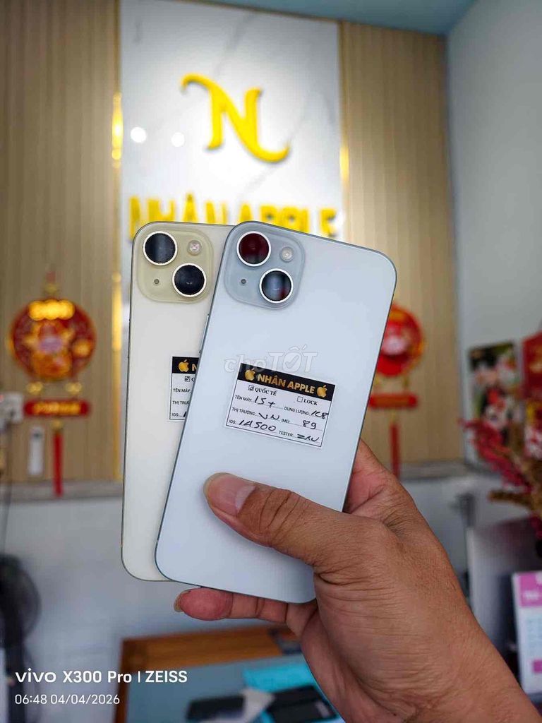 IPHONE 15 PLUS 128gb QT Việt Nam ZIN ÁP ĐẸP 98%. Mua bán Điện thoại tại Thành phố Cà Mau Cà Mau được đăng bởi NHAN APPLE hình 1