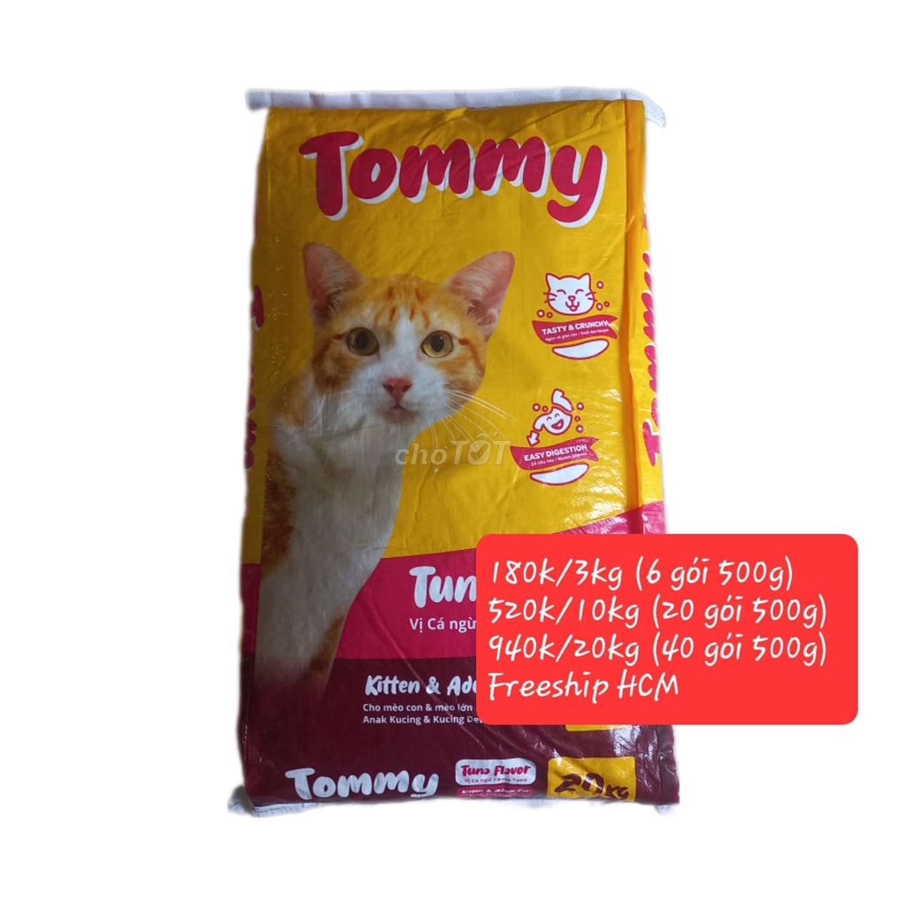 940k/20kg Thức Ăn Cho Mèo Tommy vị cá ngừ. Mua bán Phụ kiện, Thức ăn, Dịch vụ tại Huyện Nhà Bè Tp Hồ Chí Minh được đăng bởi Hanh hình 1