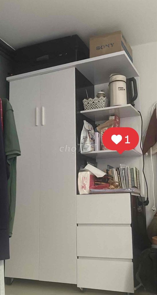 Tủ quần áo nhựa trắng hiện đại. Mua bán Tủ, kệ gia đình tại Quận 7 Tp Hồ Chí Minh được đăng bởi Nhật Nga hình 1