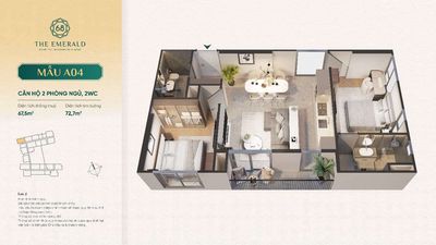 CHỈ VỚI 1,38TỶ CÓ NGAY CĂN 2PN2WC 73M2 CĂN HỘ THE EMERALD 68. Mua bán căn hộ/chung cư tại Thành phố Thuận An Bình Dương được đăng bởi Trương Nguyễn Thanh Trúc
