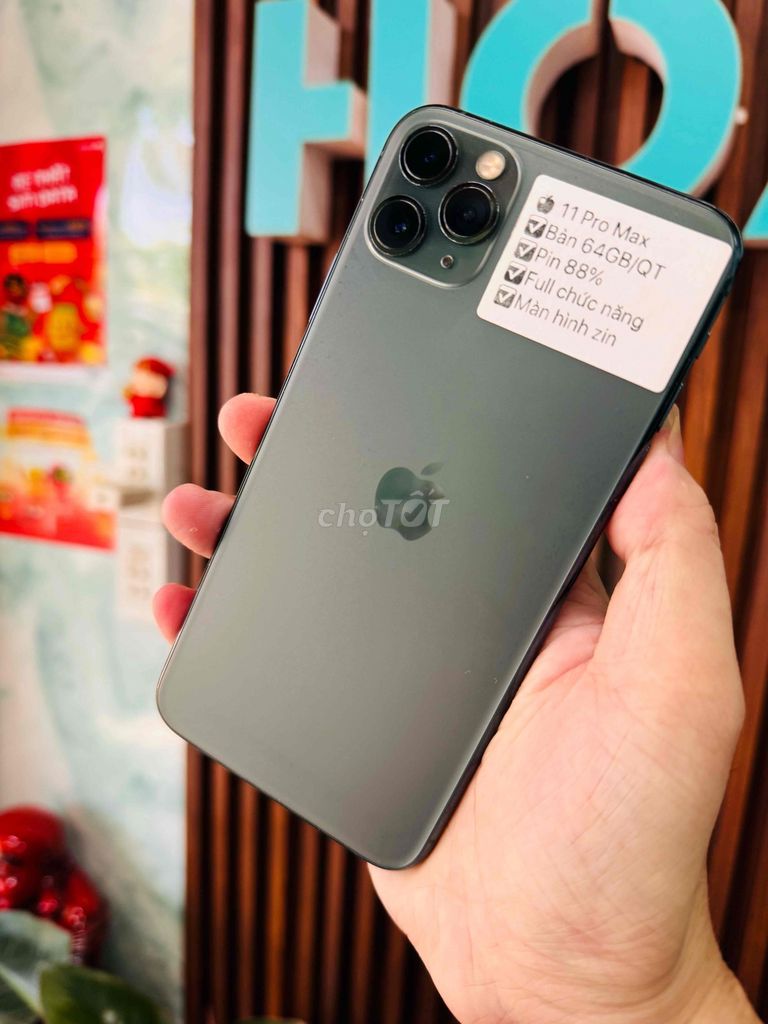 🍎 11 Pro Max Zin All / QT 64G. Mua bán Điện thoại tại Thành phố Huế Thừa Thiên Huế được đăng bởi Hoàng Lộc Smartphone  hình 1