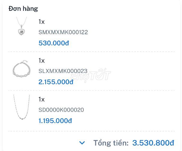 Dây chuyền PNJ Nữ Bạc Mới 100%. Mua bán Phụ kiện thời trang khác tại Quận Hoàng Mai Hà Nội được đăng bởi hải đăng hình 1