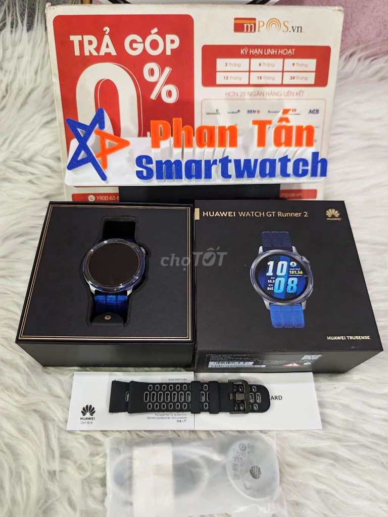 Huawei Runner 2,2dây zin Xanh 99.9% bh 5/4/2028. Mua bán Thiết bị đeo thông minh tại Quận Tân Phú Tp Hồ Chí Minh được đăng bởi Phan Tấn SmartWatch hình 1