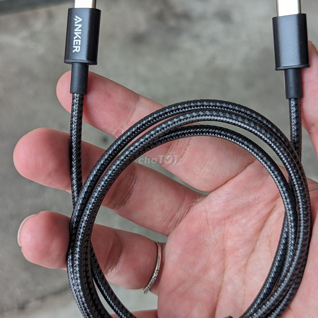Dây sạc Anker A8753 USB-C 100W 1m. Mua bán Phụ kiện (Màn hình, Chuột...) tại Quận Hoàng Mai Hà Nội được đăng bởi Anh Tuấn hình 1