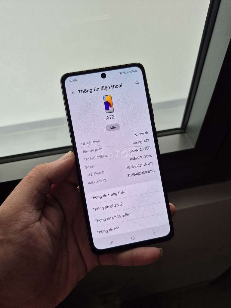 Samsung Galaxy A72 Đen Nứt kính. Mua bán Điện thoại tại Quận Gò Vấp Tp Hồ Chí Minh được đăng bởi Duy Hà hình 1
