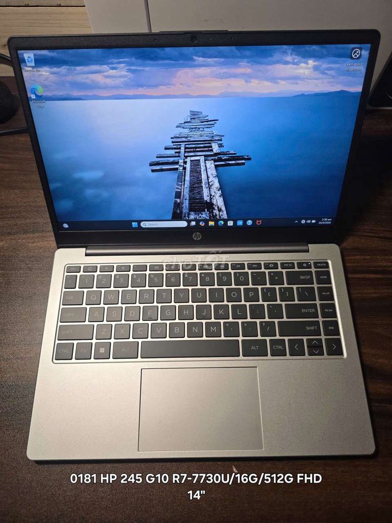 0181 HP 245 G10 Ryzen 7-7730U/16G/512G/Màu Bạc - 132072772