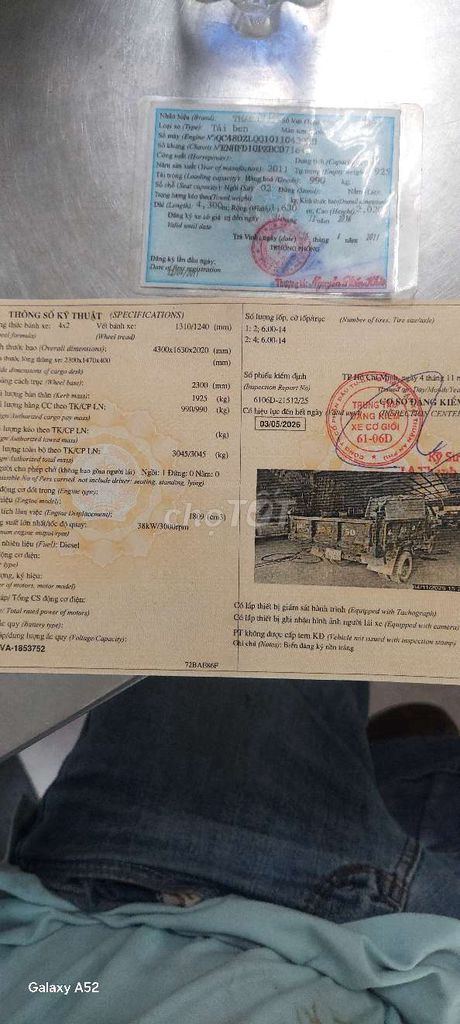 THACO FOTON 2011. Mua bán Xe tải, xe ben tại Thành phố Dĩ An Bình Dương được đăng bởi CHÍ Công hình 8