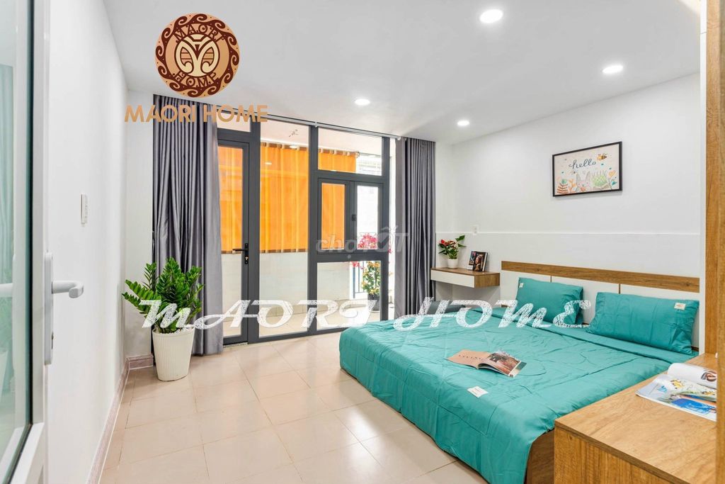 1PN BALCONY FULL NỘI THẤT_MÁY GIẶT RIÊNG_TÒA NHÀ THANG MÁY DECOR XINH