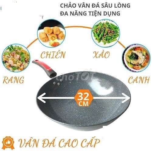 CHẢO ĐÁ HOA CƯƠNG 30CM