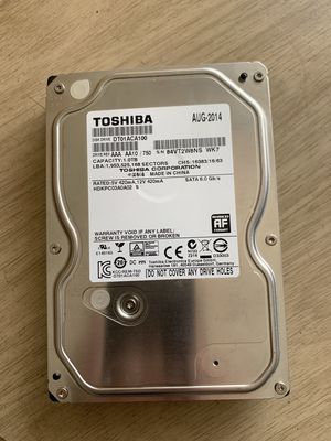 Hdd Toshiba 1Tb 3.5" sức khỏe 100% mới 95%