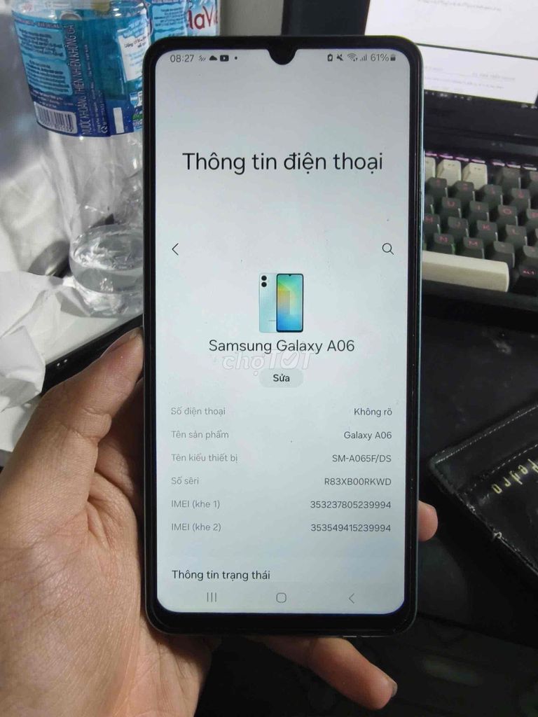 Samsung Galaxy A06 Xanh. Mua bán Điện thoại tại Thành phố Thủ Đức Tp Hồ Chí Minh được đăng bởi Ngọc Phú hình 1