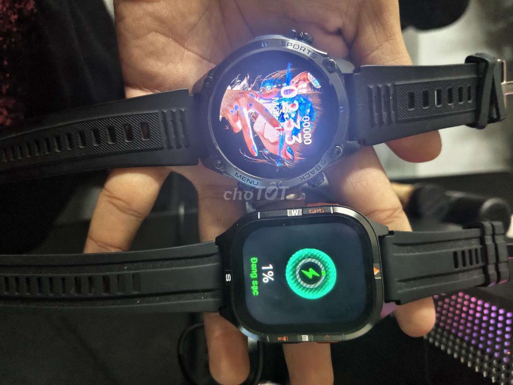 Đồng hồ thông minh Đen GPS OLED. Mua bán Thiết bị đeo thông minh tại Thành phố Thủ Đức Tp Hồ Chí Minh được đăng bởi Minh Hiếu hình 1